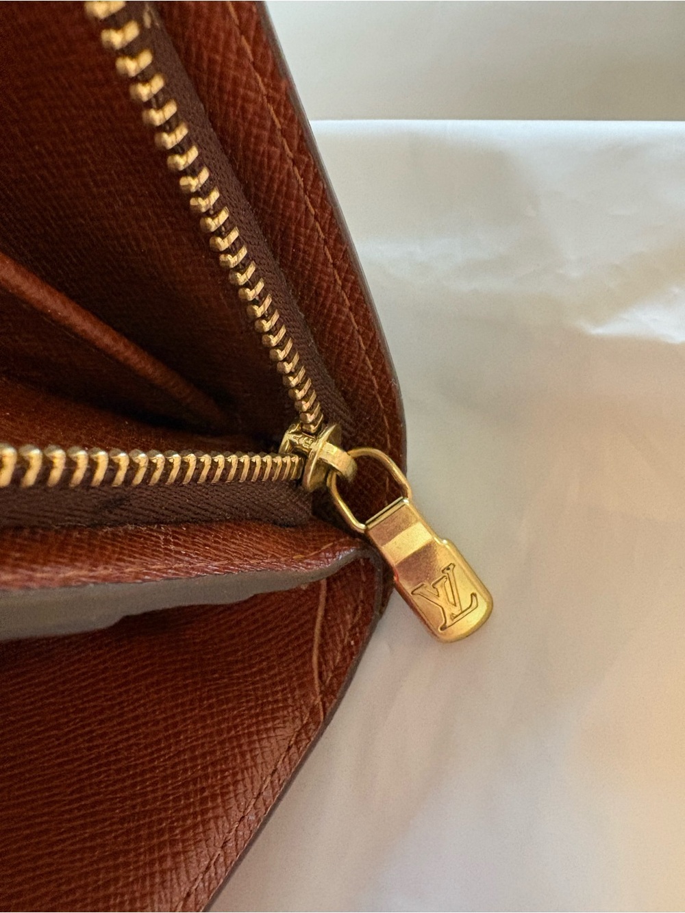 Louis Vuitton Monogram Canvas Porte Papier Bifold Wallet - Brown/Gold - Picture 8 of 10